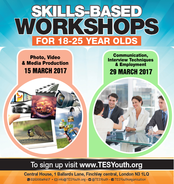 Skills based workshops in March